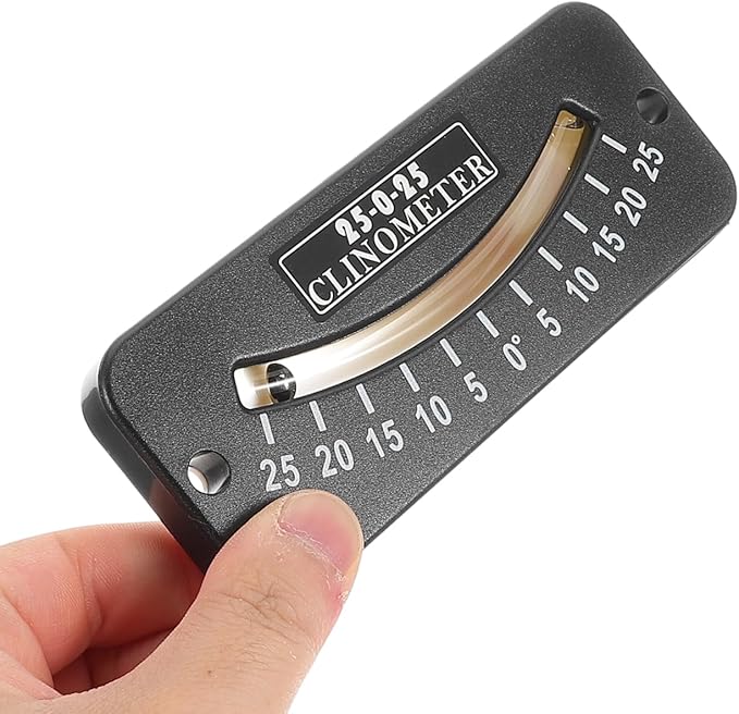 GLEAVI Angle Leveler Sailing Level and Angle Finder Angle Measuring Tool Professional Level Protractor Small Angle Finder Instruments and Indicators Angle Gauge Black Plastic