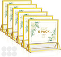 Acrylic Sign Holder 6X4 Gold Frames Double-Sided Gold Picture Frames by AcrylicSignHolderMahjongRacks%EF%BC%8CMahjongBags