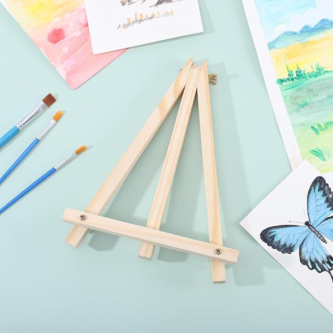 36 Pack 9 Inch Easel for Painting, Wooden Easel Stand Canvas Stand for Sign - Image 2