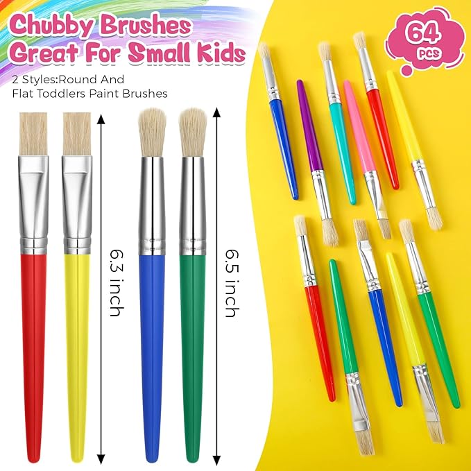 Sherr 64 Pcs Paint Brushes Sets - Image 2