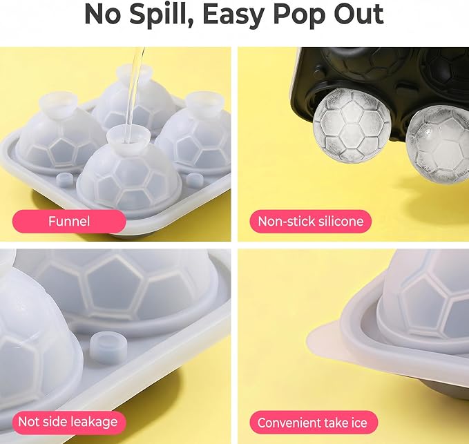 Large Ice Cube Tray, Silicone Ice Cube Trays - Image 4
