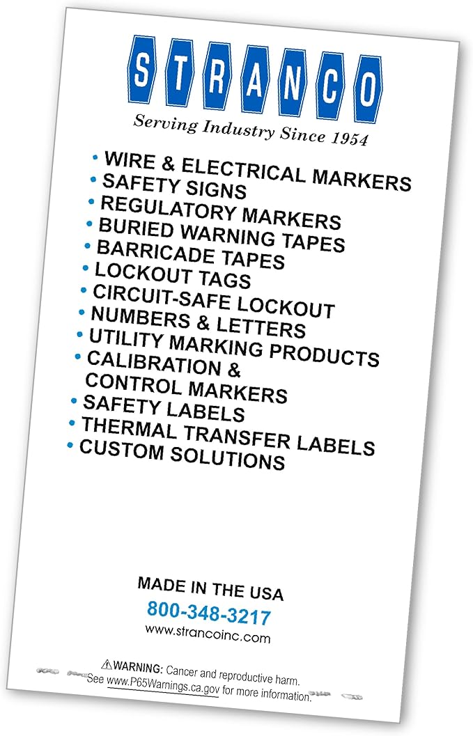 Premium Wire Marker Book for Cable Management, Vinyl-Coated, High-Tack Adhesive, Electric Panel Wire Label Stickers - 10 Pages, 1 Book, Numbered 1-45 (Pack of 1)