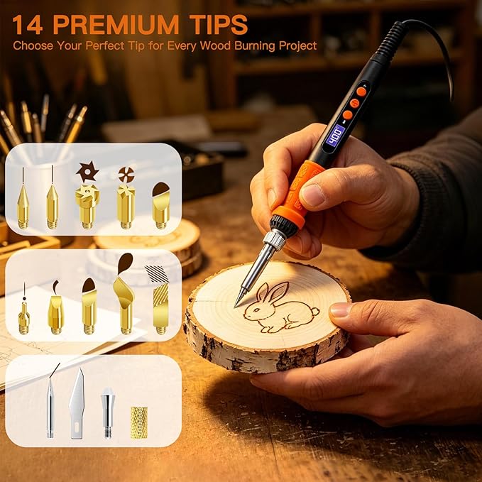 K KERNOWO Wood Burning Tool Kit - Image 7