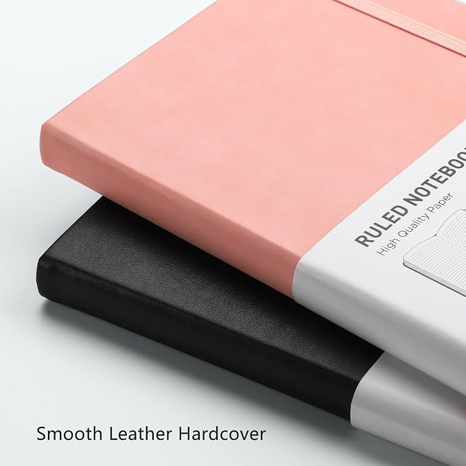 RETTACY Lined Journal Notebook, 192 Numbered Pages, A5 Size | Leather Hardcover - Image 5