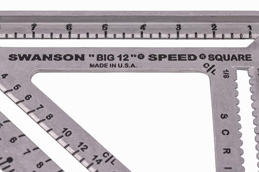 Swanson Tool Co S0107 "Big 12" 12-Inch Speed Square Layout Tool - Image 9