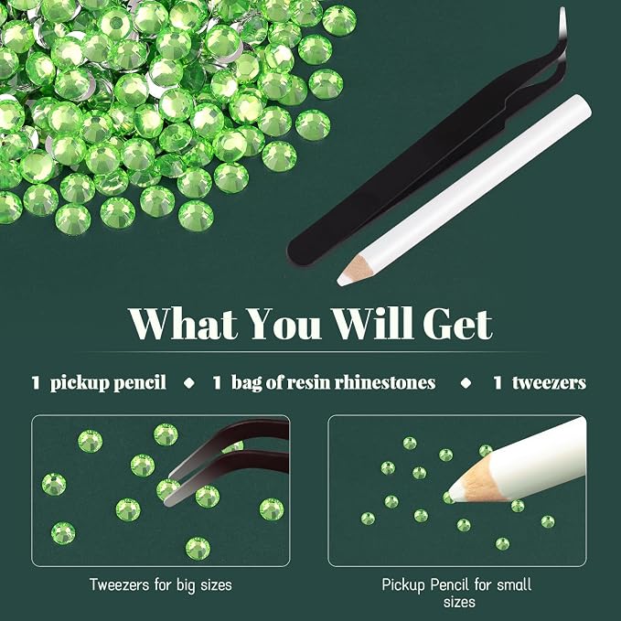 1500PCS 6mm Resin Rhinestones Bulk - Image 6