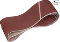 HARFINGTON 4 x 106 Inch Sanding Belts, 5 Pcs 80 Grit Aluminum Oxide Abrasive Belt Sander File Belt for Woodworking, Metal Polishing, Knife Sharpener