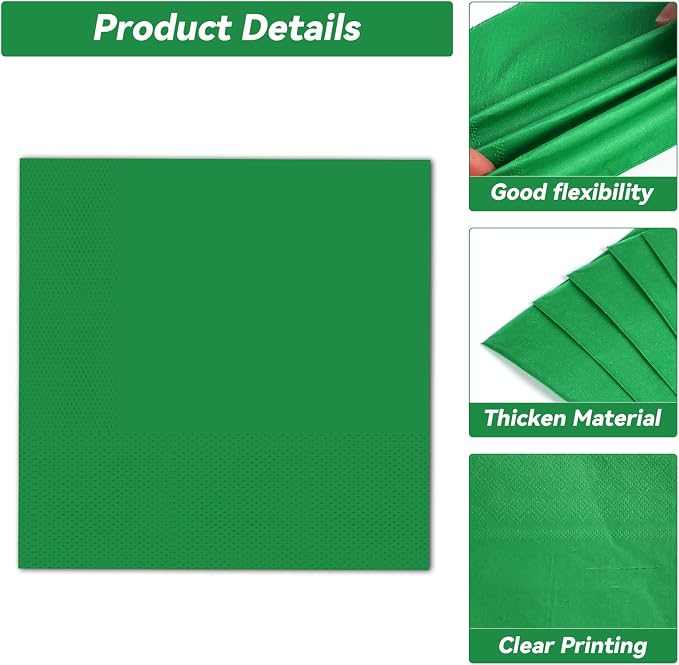 Qyeahkj 100 Pcs Golf Party Supplies Plates and Napkins Set Golf Birthday - Image 4