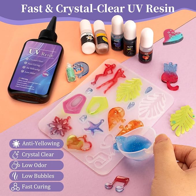 ZEROMX UV Resin Jewelry Making Kit - Image 6