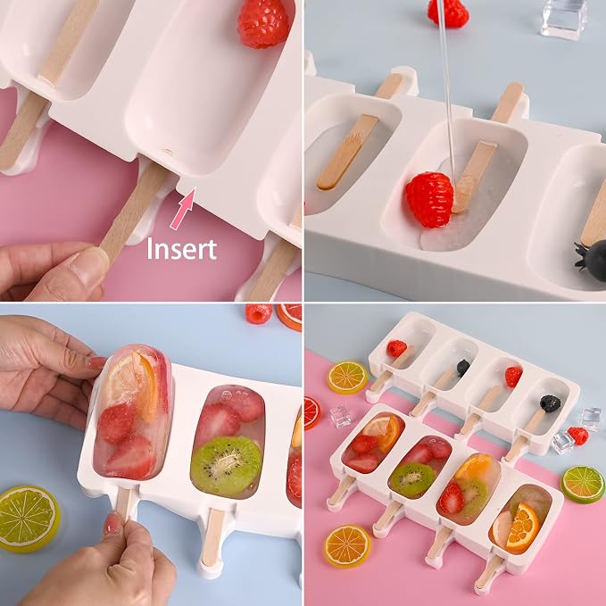 WMKGG Popsicle Silicone Molds Set, Ice Pop, Cakesicles - Image 4