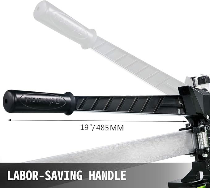 VEVOR Tile Cutter 40 Inch, Manual Tile Cutter All-Steel Frame,Tile Cutting Machine w/Laser Guide and Bonus Spare Cutter,Tile Cutter Hand Tool for Precision Cutting Porcelain Ceramic Floor Tiles