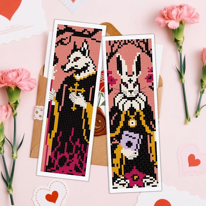 ACRNIGHEET 6PCS Cross Stitch Bookmark Kit - Image 5