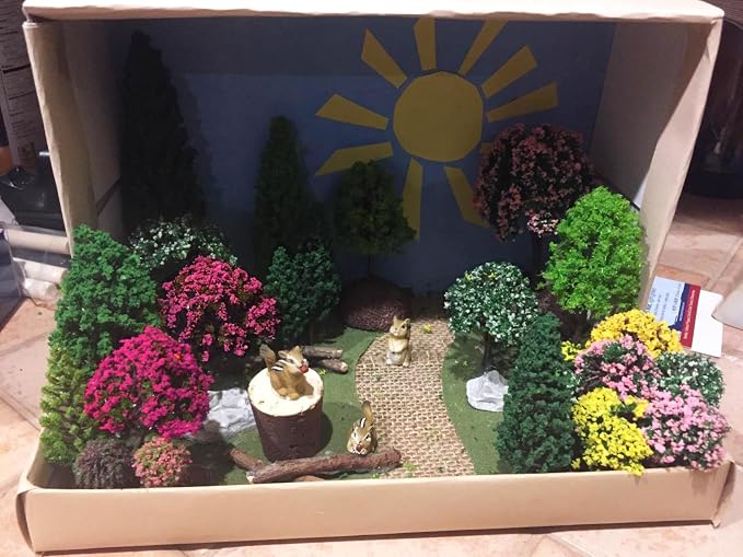 29pcs Mixed Model Trees, 1.5-4.8 inch, OrgMemory Fruit Trees, Ho Scale Trees - Image 4
