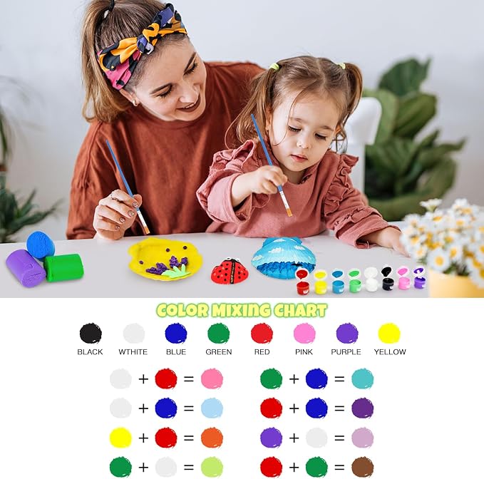 Nicmore Seashell Painting Kit for Party: 10-Minute Setup & 2-Hour Focused - Image 8