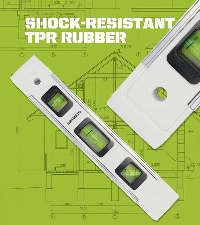 Torpedo Level 9-INCH Level with 45°/90°/180° Bubbles, Small Measuring Tool(3 Pack)