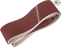 HARFINGTON 6 x 89 Inch Sanding Belts, 10 Pcs 100 Grits Aluminum Oxide Abrasive Belt Sander File Belt for Woodworking, Metal Polishing, Knife Sharpener