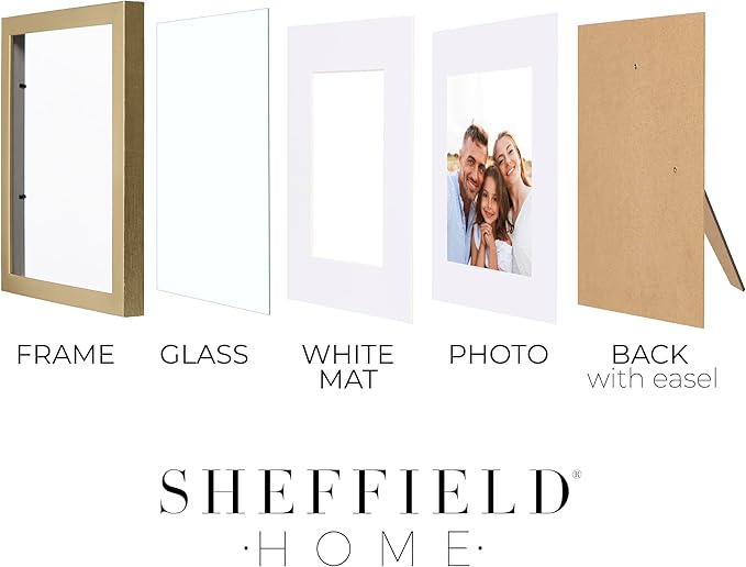 Sheffield Home 4 Piece Gallery Wall Frame Set, 8x10 Inch - Image 6