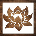 Large 12"x12" Lotus Stencil for Painting on Wood, Furniture by DLYLIFESTYLESTENCILS