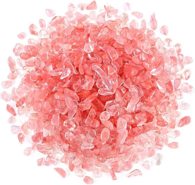 WAYBER Decorative Pebbles, 2 Lbs/920g Pink Crystal Quartz Stones Irregular Rock by WAYBER