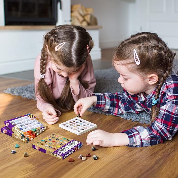 Rock Collection for Kids, 25 Natural Gemstones & Crystals, Gemstone Collection - Image 4