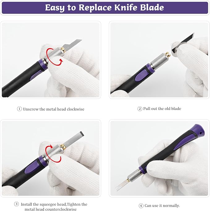 EHDIS 2PCS Exacto Knife Set Utility Craft Precision Hobby Knife Kit - Image 7