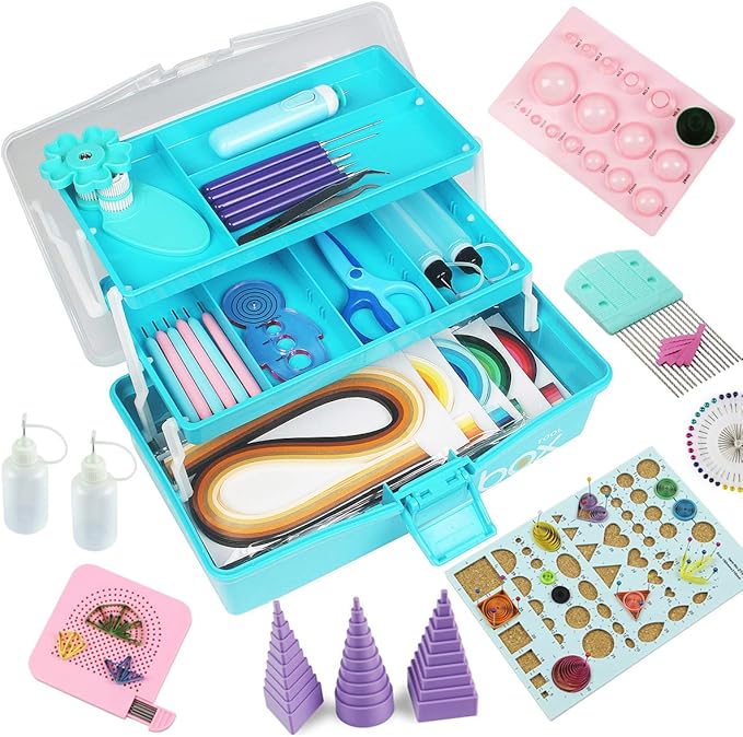 Quilling Kits - Quilling Tools and Supplies, Paper Crimper, Quilling Paper by IMISNO