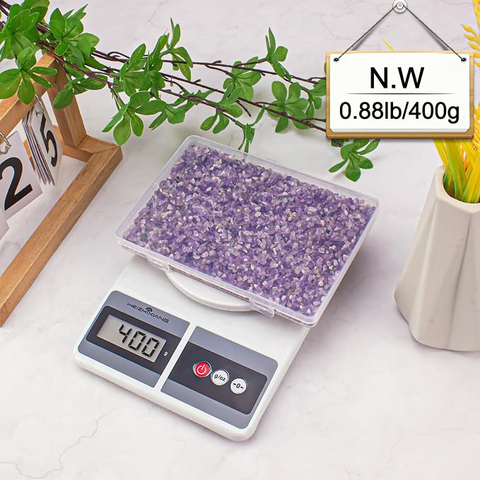 Amethyst Crushed Stone Natural Tumbled Healing Crystal Chips Bulk, 0.88 Lb - Image 9