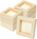 FSWCCK 10 Pack 4 x 4 inch Wood Panel Boards, Unfinished Wood Canvas Panels by FSWCCK