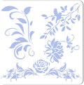 GORGECRAFT Large Rose Vines Stencil Flowers Stencils by GORGECRAFT