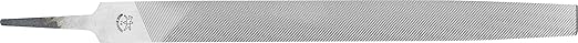 Pferd 11103153 Flat Hand File, American Pattern, Double Cut, Rectangular, Fine, 6" Length, 5/8" Width, 5/32" Thickness