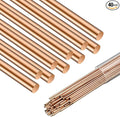 Tandefio 40 Sticks Brazing Rods AWS BCup-5 15% Silver Solder Phos Copper Brazing Alloys Round Welding Rods Industry 0.04"x9.84" for Air Conditioning Refrigerator Cold Storage HVAC Units