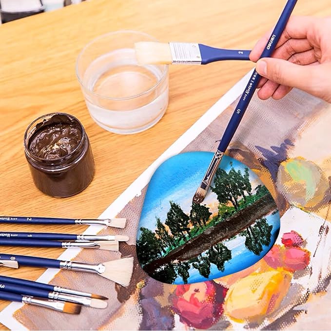 River Rocks for Painting 12 Pcs Large 3.5-5 Inch Flat Smooth Painting Stones - Image 4