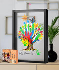 VidwanHome Family Handprint & Hand Casting Kit – DIY Keepsake Frame, Wooden by VidwanHome%E2%80%93OrderYousToda