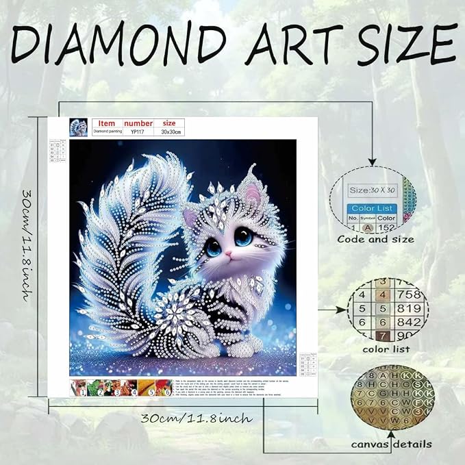 Cat Special Shape Diamond Art Kits - Image 6