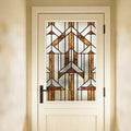 Faux Stained Glass Window Film, Decorative Window Privacy Film by Flortlias