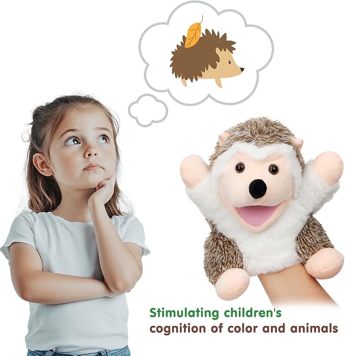 Easfan Hedgehog Hand Puppet - Image 2