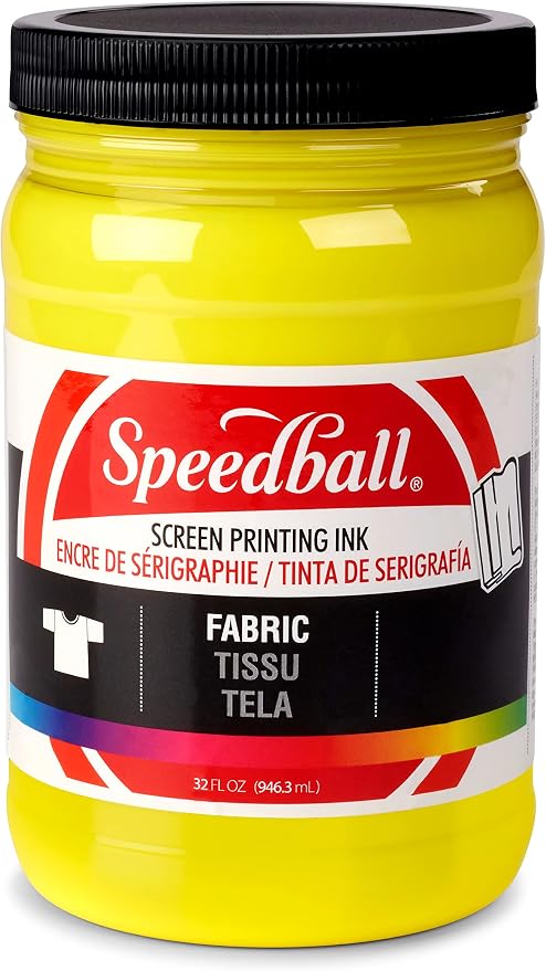 Speedball 045752 Fabric Screen Printing Ink, 32 fl. oz., Process Yellow by SpeedballArt
