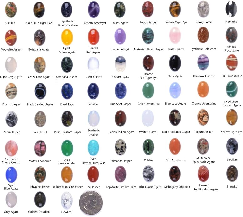 Wholesale Lot Multi-color Gemstone Round Oval Cab Cabochon - Image 2