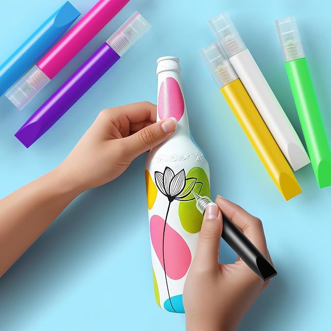 72 Pcs Suncatcher Paint Pens Paint Stained Glass Pigment Window Art Pens - Image 5