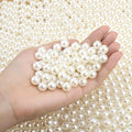 DUQGUHO 10mm Pearl Beads for Crafting White Beads Bulk for Jewelry Making Fake by DUQGUHO