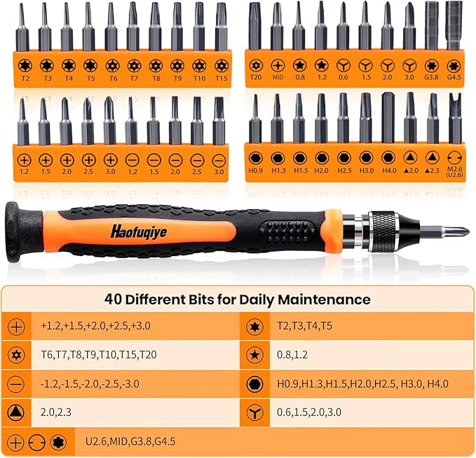 58 in 1 Small Precision Screwdriver Set, Mini Repair Tool Kit for Laptop,Macbook, PS4 PS5,Phone,Computer,Xbox,PC, Doorbell, Drone,Switch,Watch, Camera,Game Console, Eyeglasses,Electronic