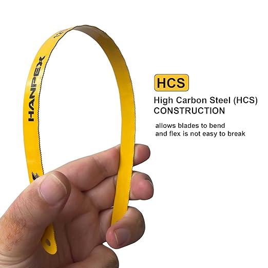 Hacksaw Replacement Blades (10 Pack) High Speed 24 TPI - 12" Length Hack Saw Blade - High Carbon Steel (HCS) Cutting Blades