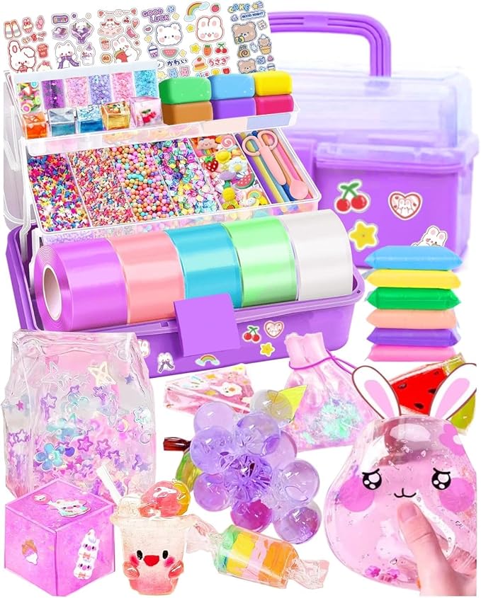 ZiZa Nano Tape Bubble Kit for Kids, DIY Squishy Stress Ball Making Maker Kit by ZiZa