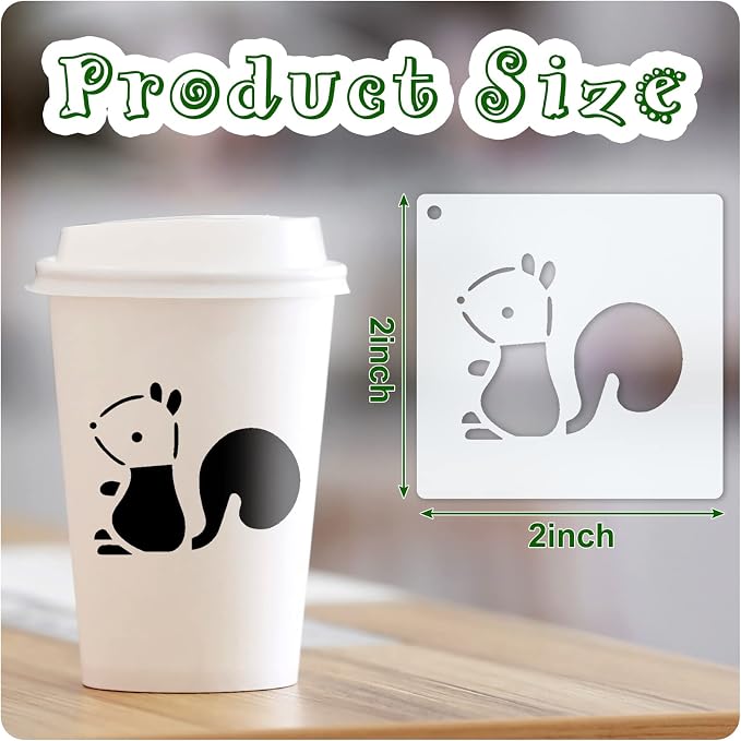 Fainne 100 Pcs 2 Inch Stencils Small Stencils - Image 2