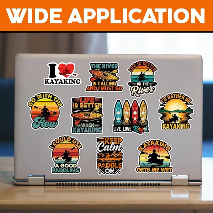MAIANEY Kayaking Sticker Pack – Funny Vinyl Stickers - Image 2