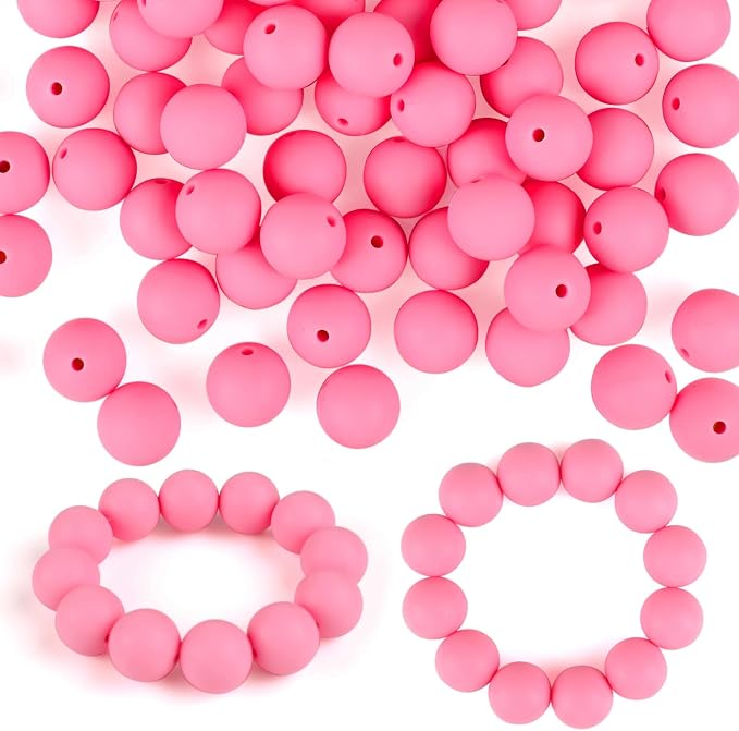 ASTARON 100 Pcs 15mm Silicone Beads by ASTARON