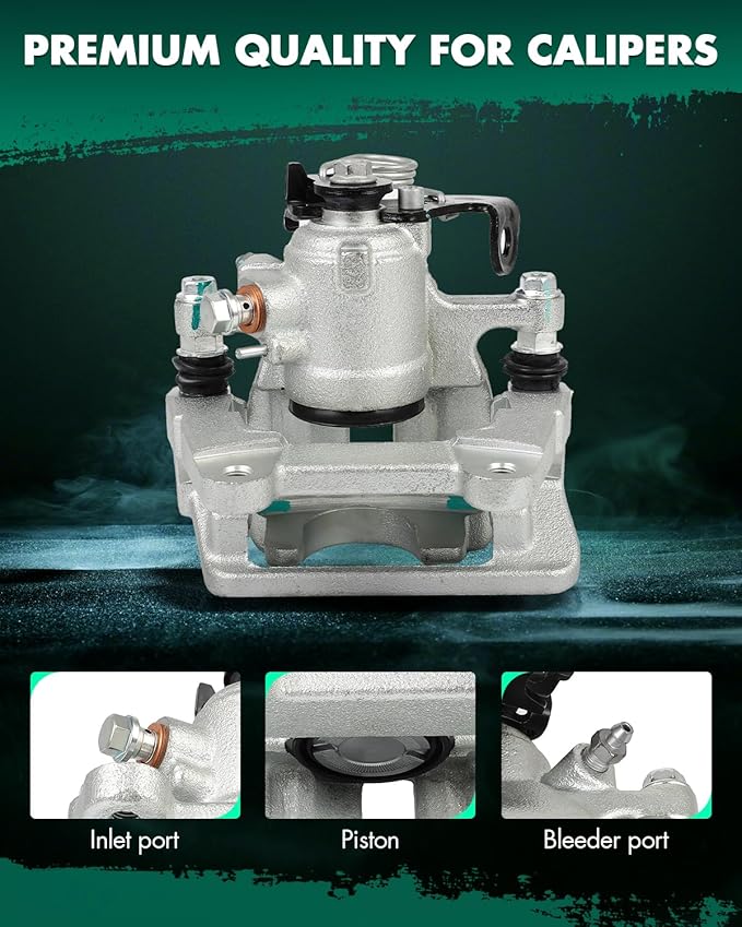 SCITOO Rear Left Brake Caliper With Bracket 19B3414 Compatible For Audi For A4 2005-2009,For Audi For A4 Quattro 2005-2009