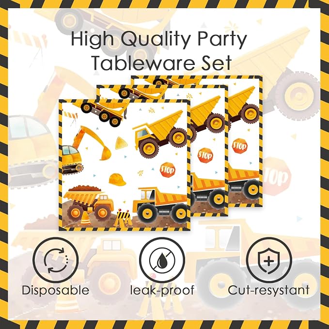 40Pcs Construction Birthday Party Supplies - Image 3