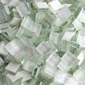 White Crystal Mosaic Tiles Squares Stained Glass by Ricytnig