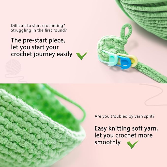 Crochet Kit for Beginners: Cow Crochet Kit, Including Step-by-Step Video - Image 6